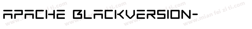 apache BlackVersion字体转换
